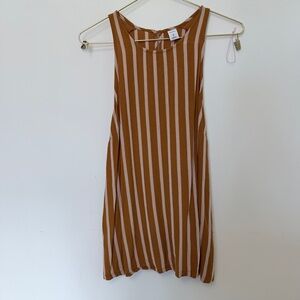 Brown and Cream Striped Blouse